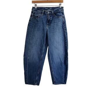 OLD NAVY High-Rise Barrel Leg Ankle jeans size 6
